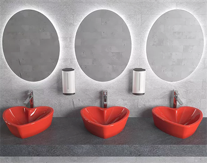 Раковина Sanita Luxe Love is Red 45 - фото 123461