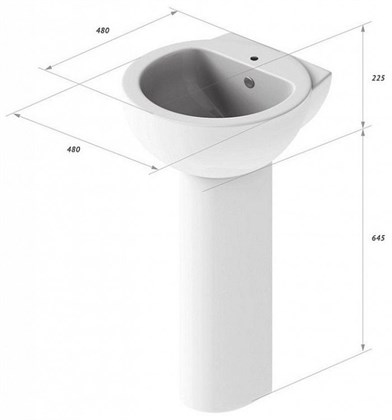 Рукомойник Sanita luxe Art Luxe - фото 123471