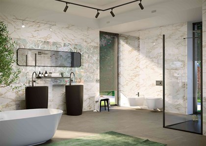 Плитка Creto Shine white 30х90 - фото 123892