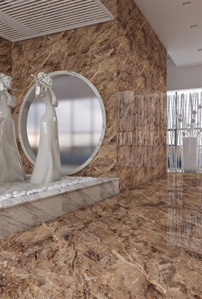 Керамогранит Maimoon ceramica Onyx Peach glossy 60х120 - фото 125006