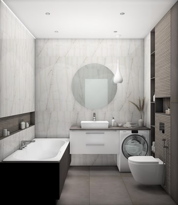 Керамогранит Maimoon ceramica Bianco Onyx glossy 60х120 - фото 125053
