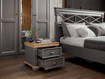 Амели Спальный гарнитур №1 (Оникс Серый) - фото 125729