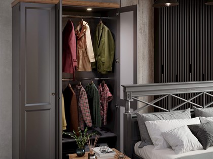 Амели Спальный гарнитур №1 (Оникс Серый) - фото 125730