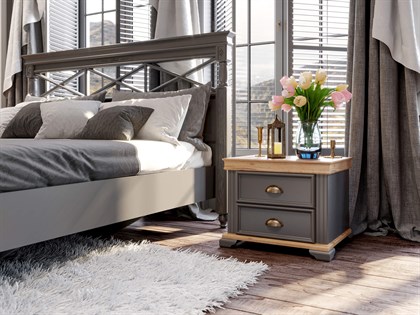 Амели Спальный гарнитур №2 (Оникс Серый) - фото 125734