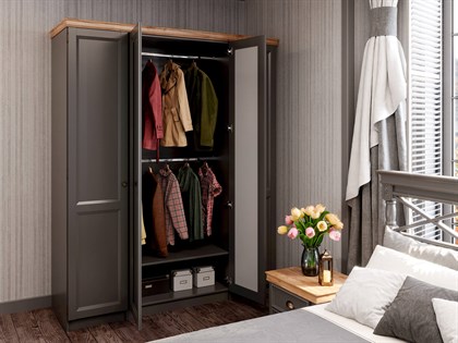 Амели Спальный гарнитур №2 (Оникс Серый) - фото 125737