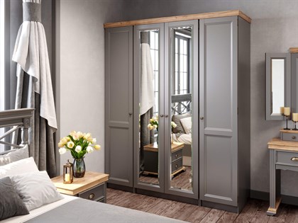 Амели Спальный гарнитур №3 (Оникс Серый) - фото 125739