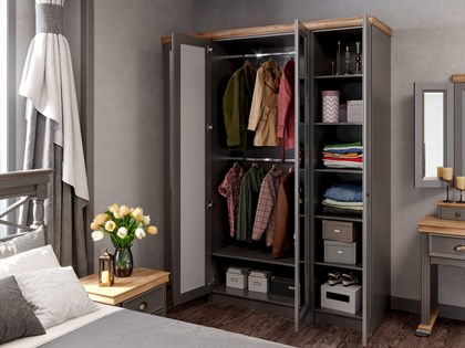 Амели Спальный гарнитур №3 (Оникс Серый) - фото 125740