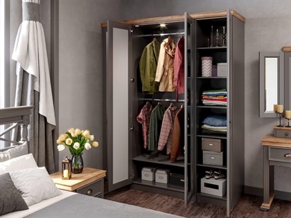 Амели Спальный гарнитур №3 (Оникс Серый) - фото 125741