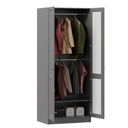 Шкаф двухстворчатый Амели (Оникс Серый) - фото 125792