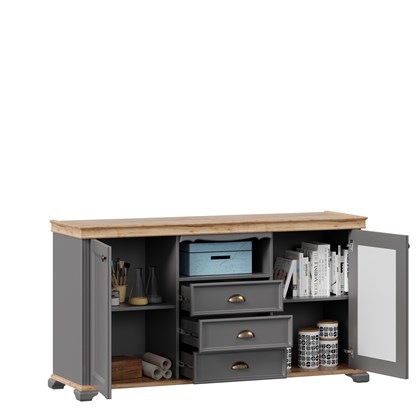 Комод Амели (Оникс серый) - фото 125803