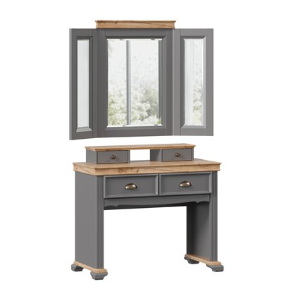 Амели Стол туалетный с зеркалом (Оникс Серый) - фото 125816