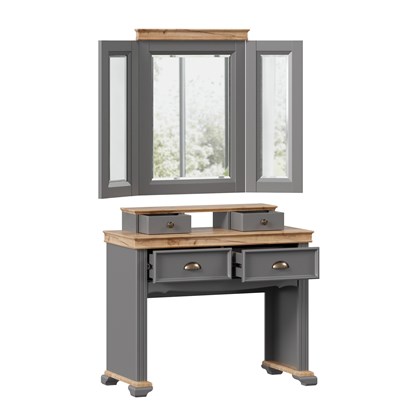 Амели Стол туалетный с зеркалом (Оникс Серый) - фото 125817