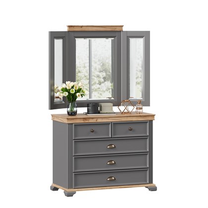 Зеркало распашное Амели (Оникс Серый) - фото 125819