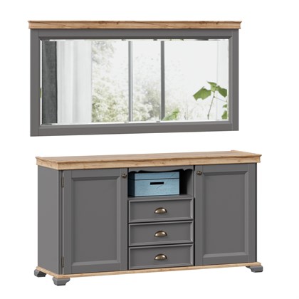 Зеркало настенное 1646 Амели (Оникс Серый) - фото 125822