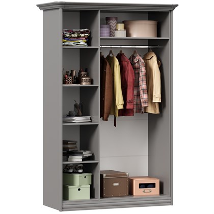 Шкаф трехстворчатый Джулия (Оникс Серый) - фото 125923