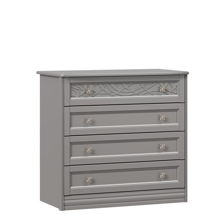 Комод с 4 ящиками Джулия (Оникс Серый) - фото 125938