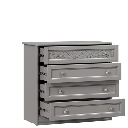 Комод с 4 ящиками Джулия (Оникс Серый) - фото 125939