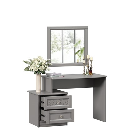 Джулия Столик туалетный с зеркалом (Оникс Серый) - фото 125943