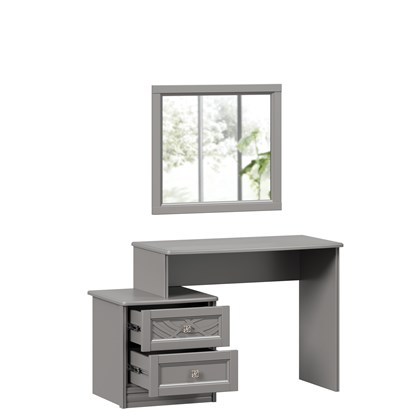 Джулия Столик туалетный с зеркалом (Оникс Серый) - фото 125945