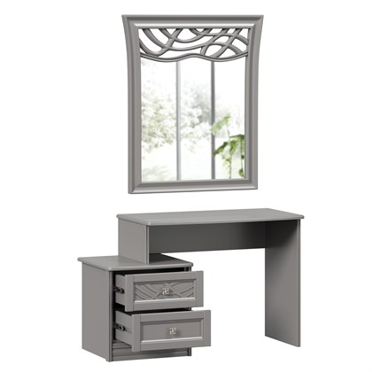 Джулия Столик туалетный с зеркалом ППУ (Оникс Серый) - фото 125949