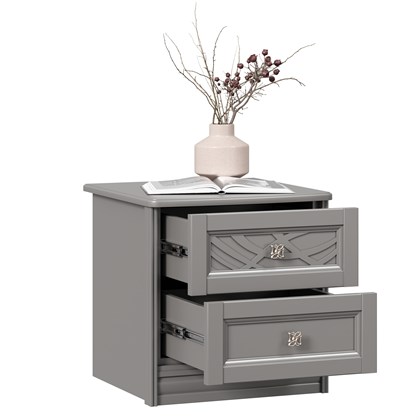 Тумба прикроватная Джулия (Оникс Серый) - фото 125955