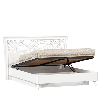 Кровать двуспальная 1600 с подъёмным механизмом Джулия (Белый) - фото 125976
