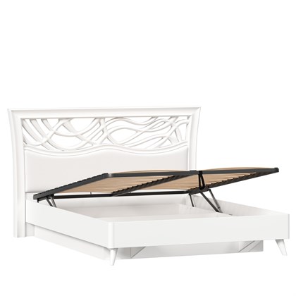 Кровать двуспальная 1600 с подъёмным механизмом Джулия (Белый) - фото 125978