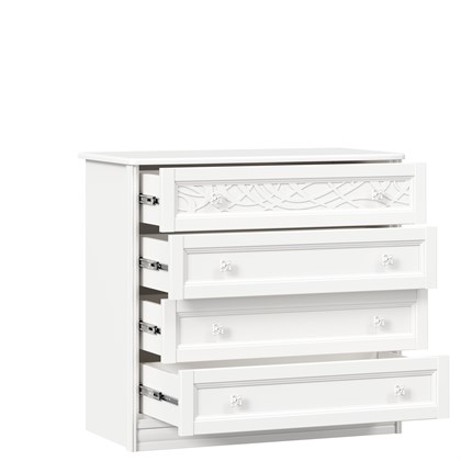 Комод с 4 ящиками Джулия (Белый) - фото 126010