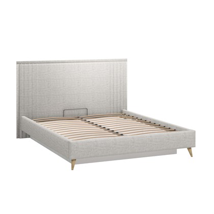 Кровать 1600 мягкая без основания Шелли (EL-6B Серая) - фото 126599