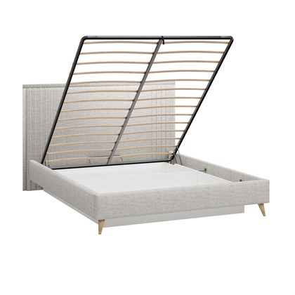 Кровать 1600 мягкая без основания Шелли (EL-6B Серая) - фото 126601