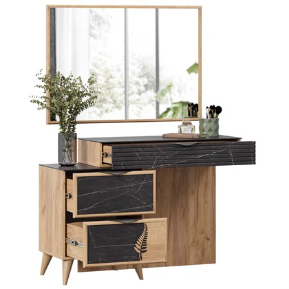 Шелли Стол туалетный с зеркалом (Дуб Золотой) - фото 126656