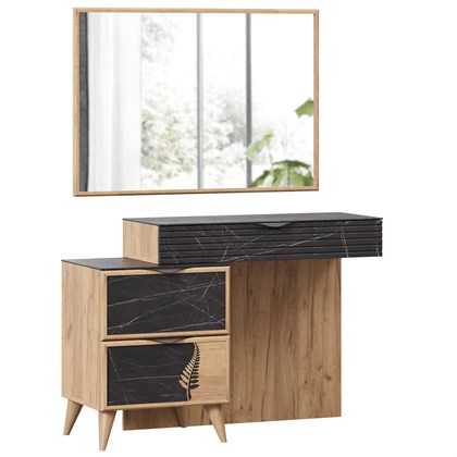 Шелли Стол туалетный с зеркалом (Дуб Золотой) - фото 126657