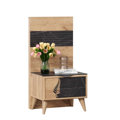 Щит декоративный Шелли (Дуб золотой/Мрамор чёрный) - фото 126664