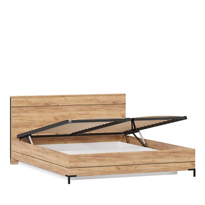 Кровать двуспальная 1600 с подъемным механизмом Норд (Дуб Золотой) - фото 126996