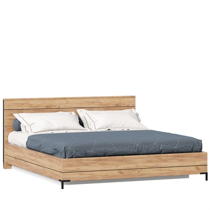 Кровать двуспальная 1800 с подъемным механизмом Норд (Дуб Золотой) - фото 126999