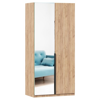 Шкаф двухстворчатый с зеркалом Норд (Дуб Золотой) - фото 127032