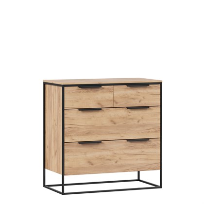 Комод 890 с 4 ящиками Норд (Дуб Золотой) - фото 127060