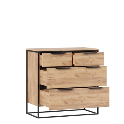 Комод 890 с 4 ящиками Норд (Дуб Золотой) - фото 127061