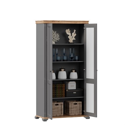 Шкаф двухстворчатый Амели (Оникс серый) - фото 127152