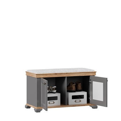 Тумба с пуфом Амели (Оникс Серый) - фото 127164