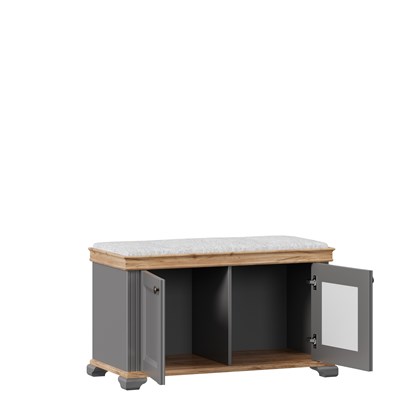 Тумба с пуфом Амели (Оникс Серый) - фото 127165