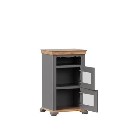 Тумба для обуви Амели (Оникс Серый/Дуб Тортуга) - фото 127169