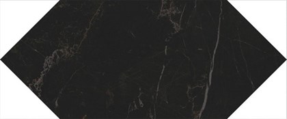 35007 Келуш черный глянцевый 14х34 керамическая плитка - фото 127599