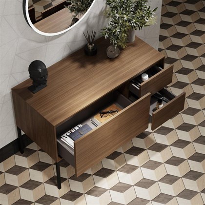 AT.110/WD Тумба ATOLLO 110 см 3 ящика без ножек, деревянный - фото 128187