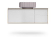 AT.110/WHT.M Тумба ATOLLO 110 см 3 ящика без ножек, белая матовая - фото 128201