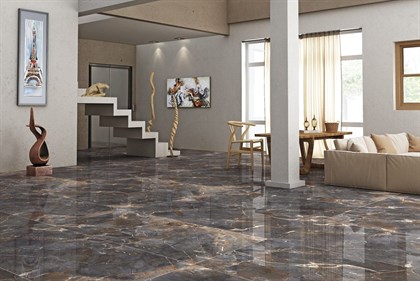 Керамогранит Arcadia Ceramica Imperial Nero Full Polished 60x120 - фото 128310