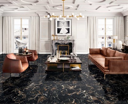 Керамогранит Arcadia Ceramica Golden Black High Gloss 60x60 - фото 128380