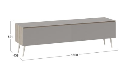 Тумба для теле- и радиоаппаратуры «Глосс» с опорами - СМ-319.03.011 - фото 128475