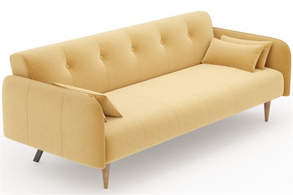 Бьерн Диван трёхместный (Горчичный, ткань UNI IDEA 1028) - фото 129385