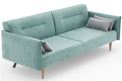 Протей Диван трёхместный (Зелёный/Светло-серый, ткань PHUKET 1031/1061) - фото 129392